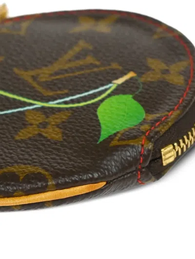 Pre-owned Louis Vuitton X Takashi Murakami 2004 Cherry Porte Monnaie Rond Wallet