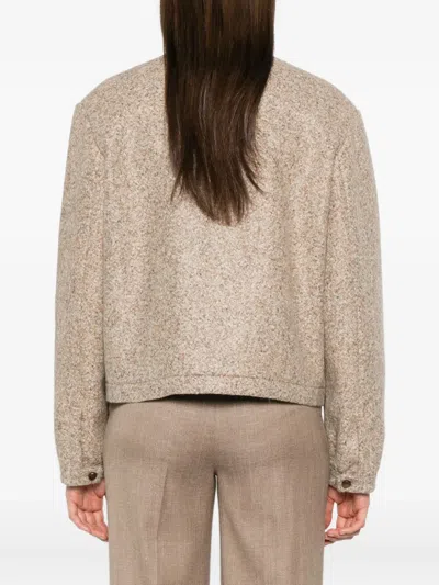 Blazé Milano Button-fastening Jacket In Neutral