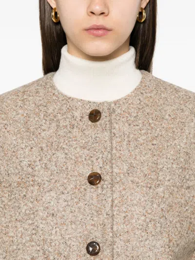 Blazé Milano Button-fastening Jacket In Neutral