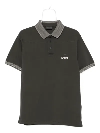 Emporio Armani Cotton Sweaters In Green