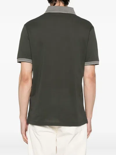 Emporio Armani Cotton Sweaters In Green