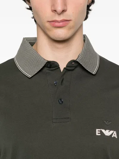 Emporio Armani Cotton Sweaters In Green