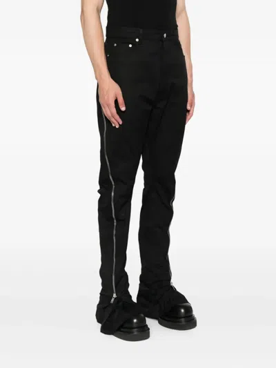 Rick Owens Zip-detail Flared Trousers In Black