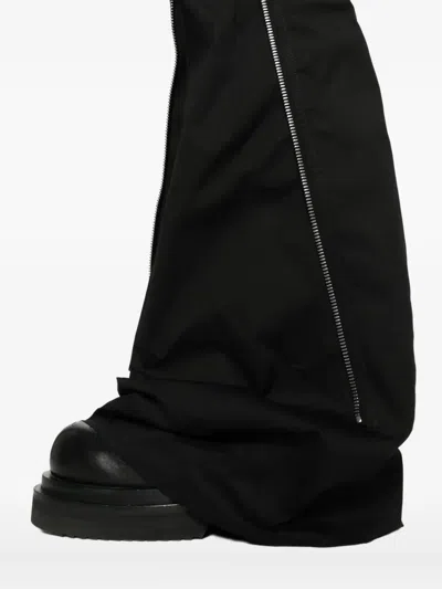 Rick Owens Zip-detail Flared Trousers In Black