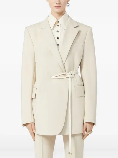 Sportmax Belted Blazer In Neutral