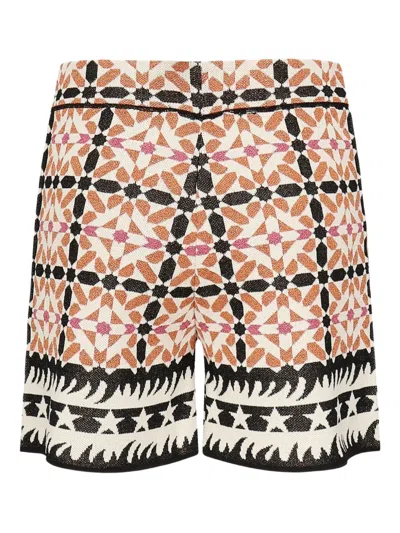Akep Geometric-pattern Shorts In Multi