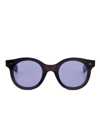 Cutler And Gross 1390 Pantos-frame Sunglasses In Burgundy