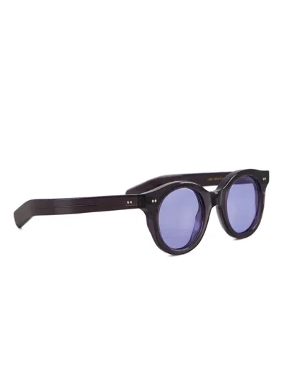 Cutler And Gross 1390 Pantos-frame Sunglasses In Burgundy