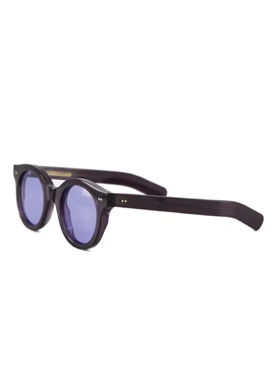 Cutler And Gross 1390 Pantos-frame Sunglasses In Burgundy