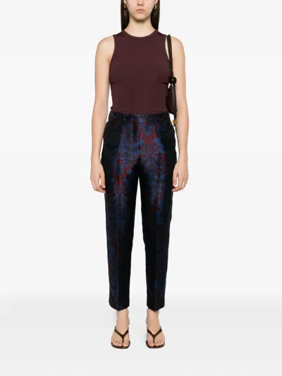 Etro Damask-print Trousers In Multi
