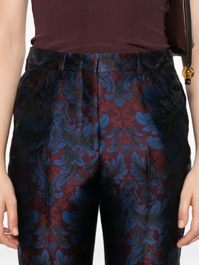 Etro Damask-print Trousers In Multi