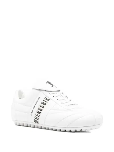 Bikkembergs X Gosha Quilted Leather Sneakers In White