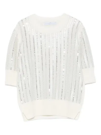 Ermanno Scervino Sequin-embellished Short-sleeve T-shirt