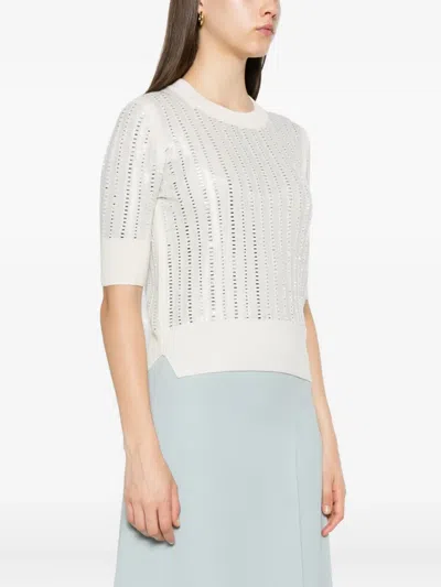 Ermanno Scervino Sequin-embellished Short-sleeve T-shirt