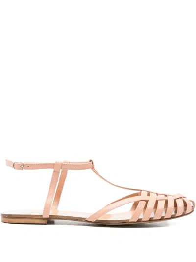 Anna F 512 Leather T-bar Caged Sandals