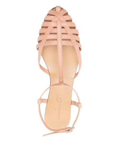 Anna F 512 Leather T-bar Caged Sandals