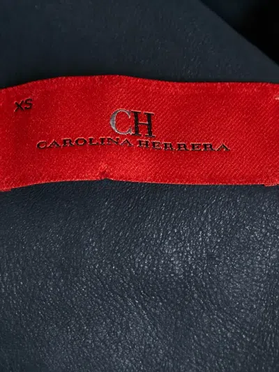 Pre-owned Carolina Herrera  Suede Jacket In Blue