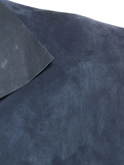 Pre-owned Carolina Herrera  Suede Jacket In Blue