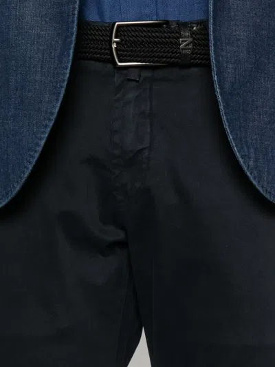 Jacob Cohen Slim Waist Denim Trousers With Pockets In Black