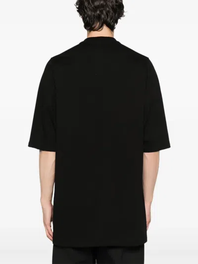 Rick Owens Stud-detailed Organic Cotton T-shirt In Black
