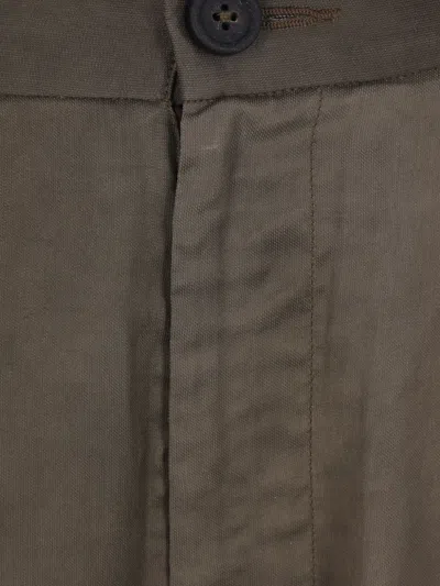 Ziggy Chen Double-pleated Elastic-waist Trousers In Gray