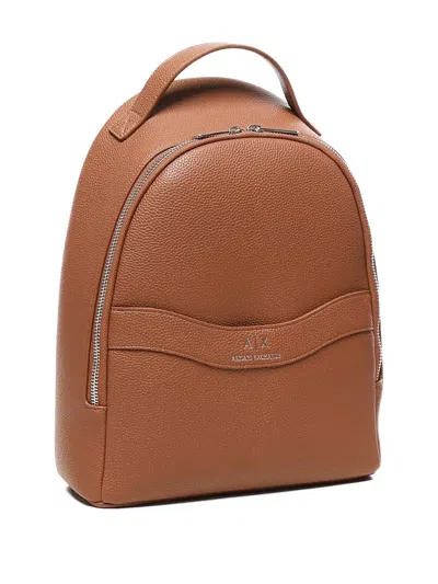 Armani Exchange Small Garnet Logo-embellishment Top-handle Backpack