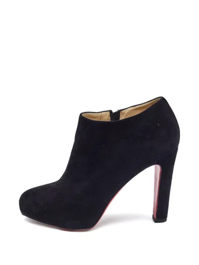 Pre-owned Christian Louboutin 100mm Belle Ankle Boots