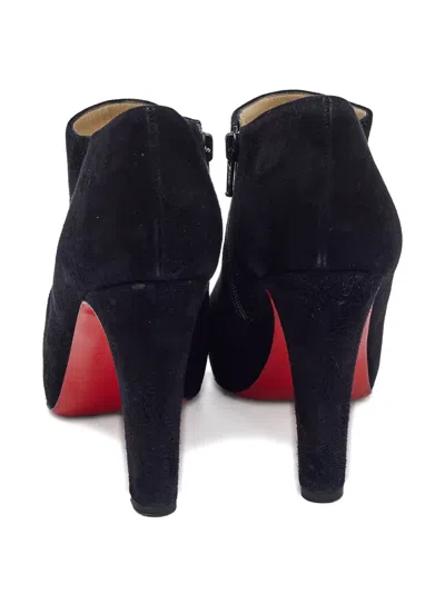 Pre-owned Christian Louboutin 100mm Belle Ankle Boots