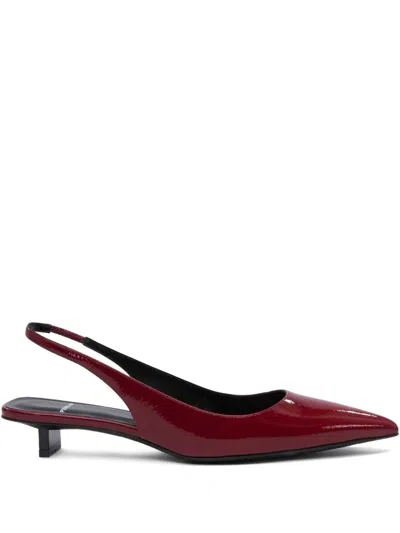 Pierre Hardy 45 Patent Leather Loafers In Red
