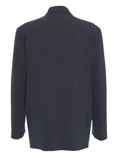 Grifoni Double-breasted Peak-lapel Blazer In Blue