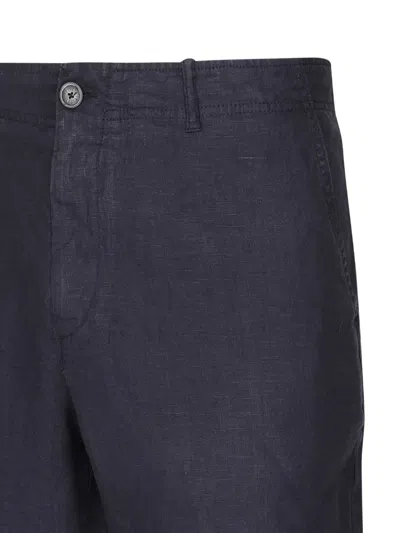 Fedeli Linen Bermuda Shorts In Blue