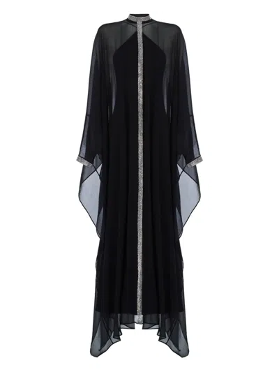 Taller Marmo Parthenon Swarovski-embellished Kaftan In Black