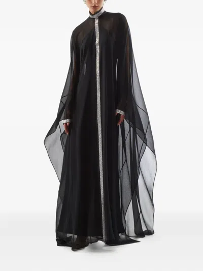 Taller Marmo Parthenon Swarovski-embellished Kaftan In Black