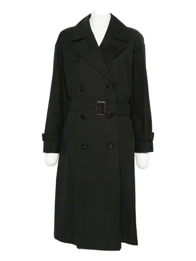 Max Mara Double-breasted Belted Coat In Black