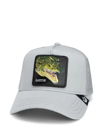 Goorin Bros Swamp Monster Alligator-patch Trucker Cap In Gray