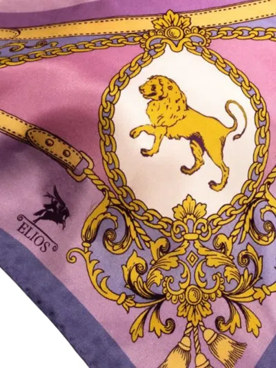 Elios Milano Lion Zodiac Scarf In Neutral