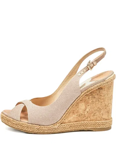 Pre-owned Jimmy Choo 2024 120mm Amely Sandals In Pink