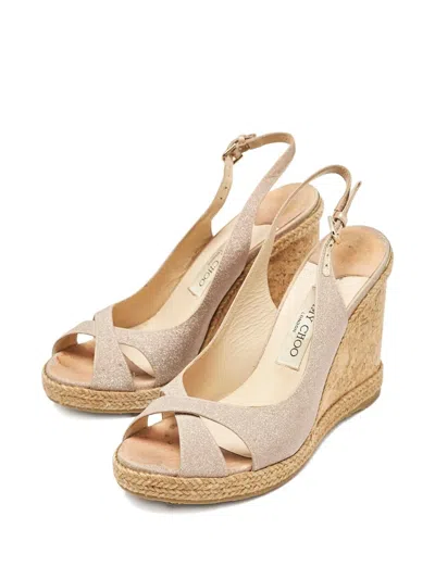 Pre-owned Jimmy Choo 2024 120mm Amely Sandals In Pink