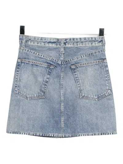 Rag & Bone Miramar Skirt In Blue