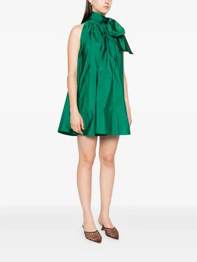 Max Mara Womens Emerald Beber Sleeveless Woven Mini Dress In Green