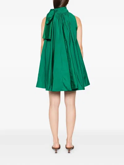 Max Mara Womens Emerald Beber Sleeveless Woven Mini Dress In Green