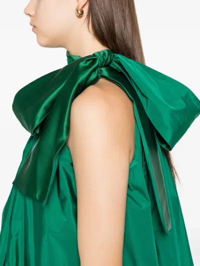 Max Mara Womens Emerald Beber Sleeveless Woven Mini Dress In Green