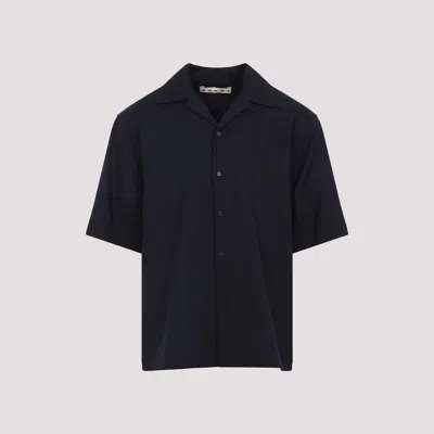 Marni Pocketed Short Sleeve Shirt With Spread Collar