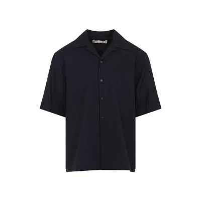 Marni Pocketed Short Sleeve Shirt With Spread Collar