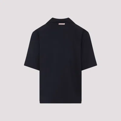 Marni Pocketed Short Sleeve Shirt With Spread Collar