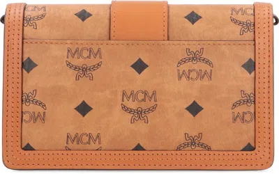 Mcm Faux Leather Wallet On Chain