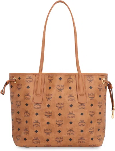 Mcm Canvas Liz Shopping Bag Drawstring