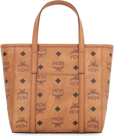 Mcm Aren Mini Visetos Shopper Tote Bag