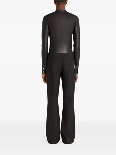 Courrèges Zip-up Biker Jacket In Black
