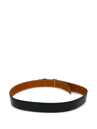Pre-owned Hermes 2002 H-buckle Reversible Belt